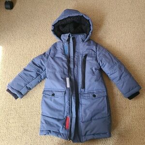 #533 “Perry Ellis” Black and Blue Lined Jacket